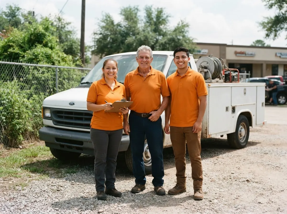 Blue River Porta Potty portable toilet rentals team in Houston, TX